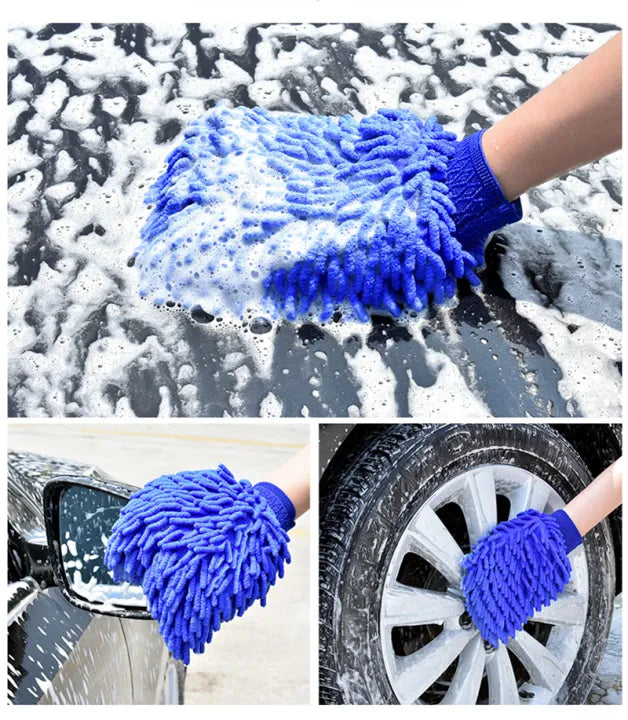 Microfiber Car Wash Glove – Soft Auto Cleaning Mitt