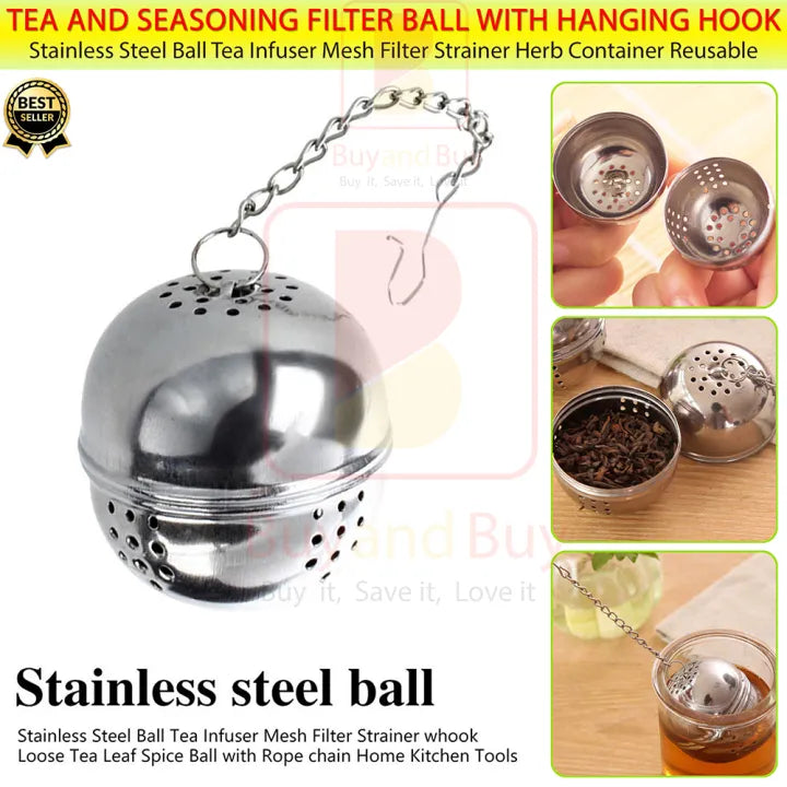 Stainless Steel Tea Strainer – Herbal & Spice Infuser Tool