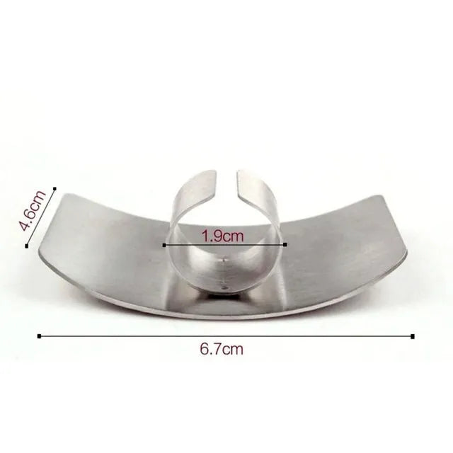 Stainless Steel Finger Protector – Kitchen Cutting Safety Tool