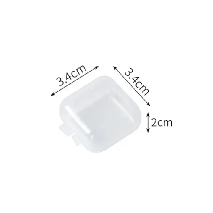 10PCS Mini Clear Storage Boxes – Jewelry & Beads Organizer