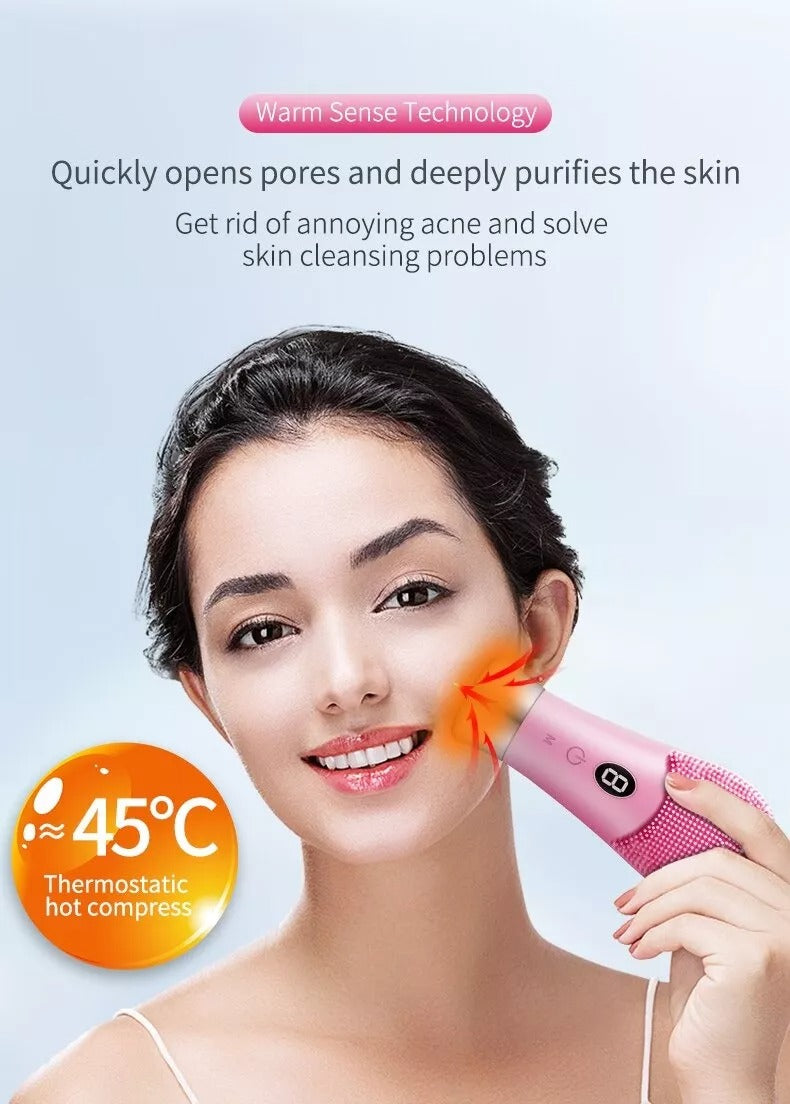 USB Face Cleansing Brush – Deep Clean Silicone Massager
