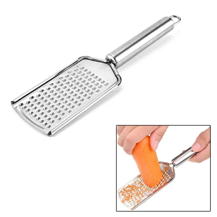 Stainless Steel Grater – Garlic, Cheese & Veggie Peeler
