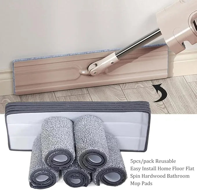 Washable Microfiber Replacement Pads – Flat Mop Refills