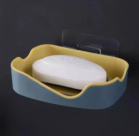 Wall Mounted Double Layer Soap Holder – Bathroom Organizer