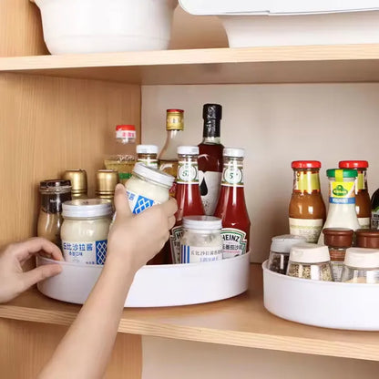 Rotating Storage Tray – 360° Non‑Slip Kitchen Organizer