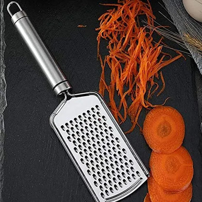 Stainless Steel Grater – Garlic, Cheese & Veggie Peeler