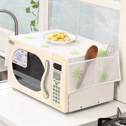 Microwave Cover – Waterproof Anti‑Dust with Storage Pockets