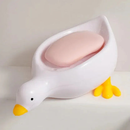 Duck-Shaped Quick Drain Soap Tray – Durable Hygiene Storage