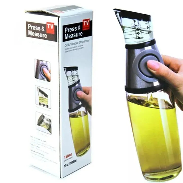 500ml Press & Measure Oil Dispenser – Portion Control Cooking