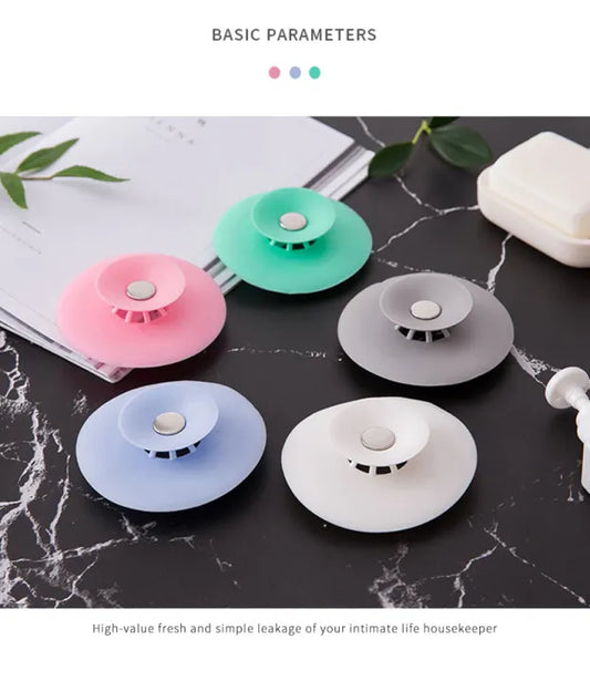 Silicone Hair Sink Strainer Drain Cover – Anti-Clogging Kitchen
