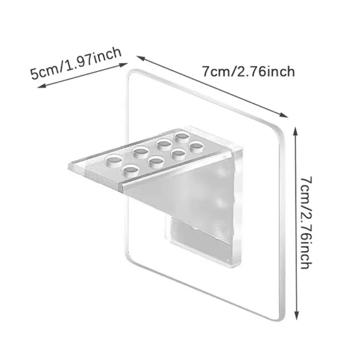 4PCS Wall Shelf Hooks – Self‑Adhesive Storage Support Clips