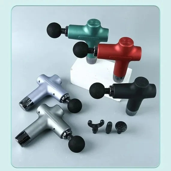LifeCare Professional Deep Tissue Massage Gun – 8 Heads for Total Body Recovery