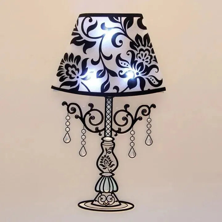 Decorative LED Lamp Wall Sticker – 3D Glow Wall Decal for Bedroom & Living Room Interior Decor