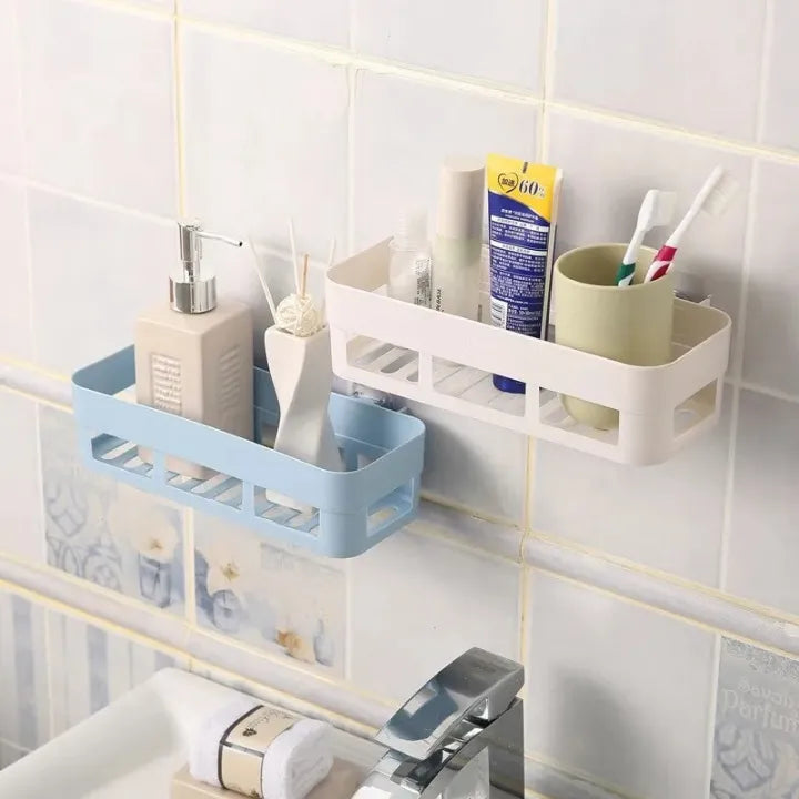 Plastic Corner Rack – Kitchen & Bathroom Storage Organizer