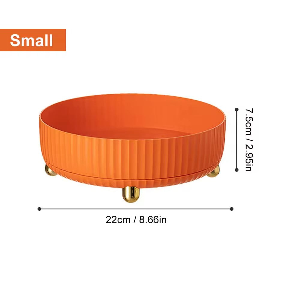 360° Rotating Makeup Organizer Tray – Lazy Susan Cosmetic & Perfume Storage