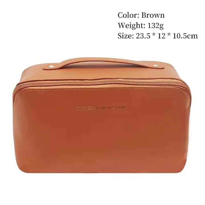 Makeup Storage Bag with Zipper – Travel Cosmetic Organizer for Brushes & Toiletries