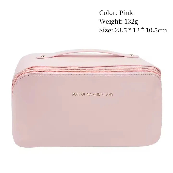 Makeup Storage Bag with Zipper – Travel Cosmetic Organizer for Brushes & Toiletries
