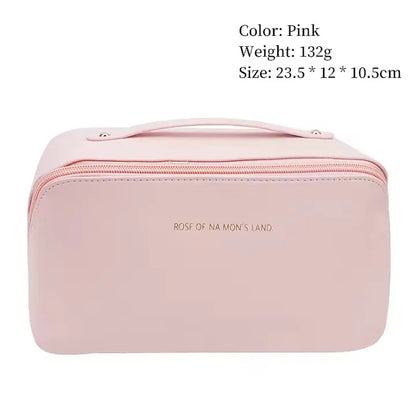 Makeup Storage Bag with Zipper – Travel Cosmetic Organizer for Brushes & Toiletries