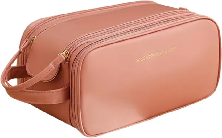 Makeup Storage Bag with Zipper – Travel Cosmetic Organizer for Brushes & Toiletries