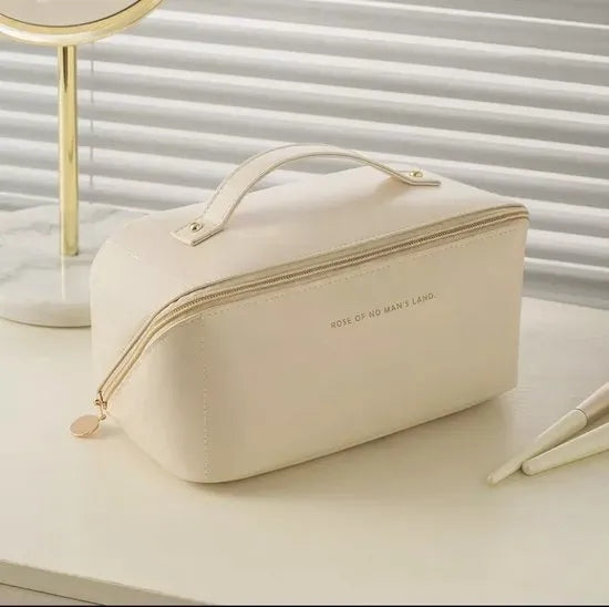 Makeup Storage Bag with Zipper – Travel Cosmetic Organizer for Brushes & Toiletries