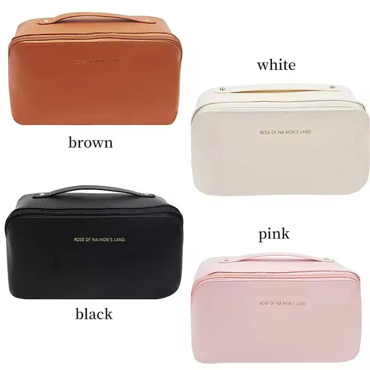 Makeup Storage Bag with Zipper – Travel Cosmetic Organizer for Brushes & Toiletries