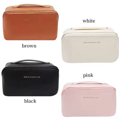 Makeup Storage Bag with Zipper – Travel Cosmetic Organizer for Brushes & Toiletries