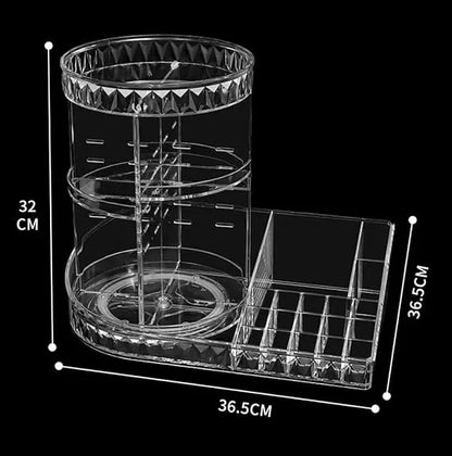 360° Rotating Makeup Organizer Stand - Cosmetic Holder Acrylic