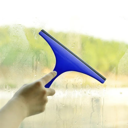 Glass Scraper Wiper Window Cleaner – Soft Brush for Home & Car Use 25x22cm