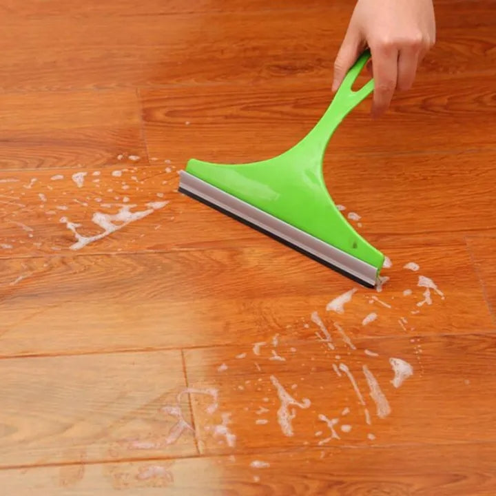 Glass Scraper Wiper Window Cleaner – Soft Brush for Home & Car Use 25x22cm