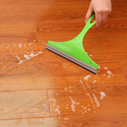 Glass Scraper Wiper Window Cleaner – Soft Brush for Home & Car Use 25x22cm