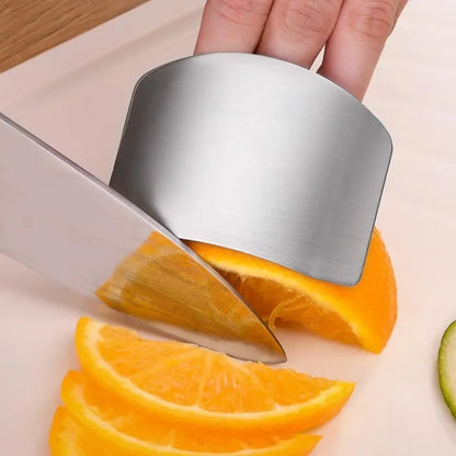 Stainless Steel Finger Protector – Kitchen Cutting Safety Tool