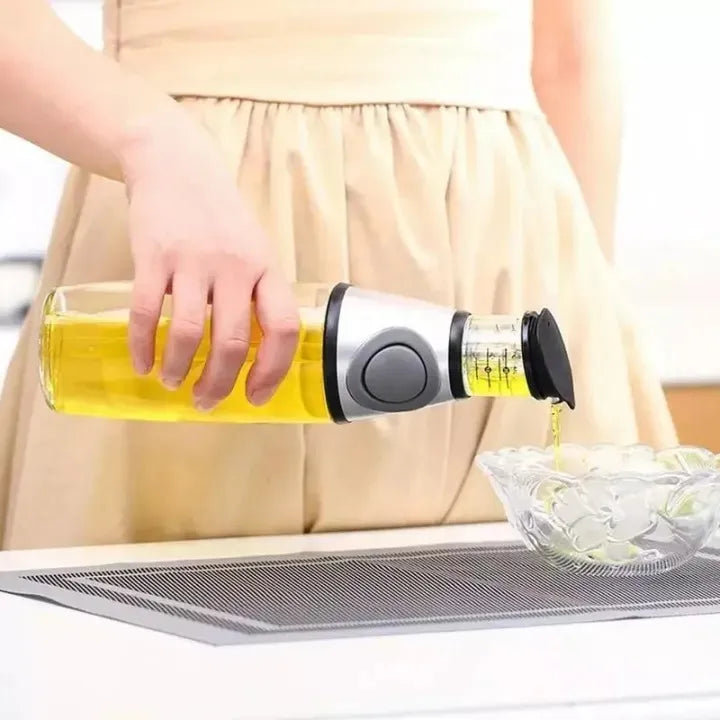 500ml Press & Measure Oil Dispenser – Portion Control Cooking