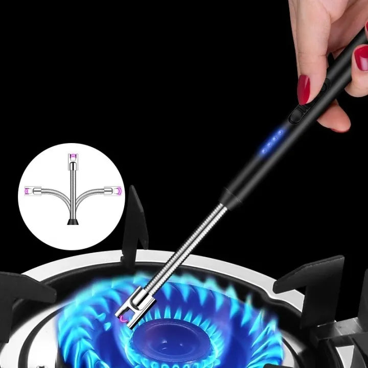 USB Electric Lighter – Flameless Windproof Arc Igniter