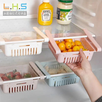 3PCS Fridge Storage Rack – Expandable Food Organizer Tray