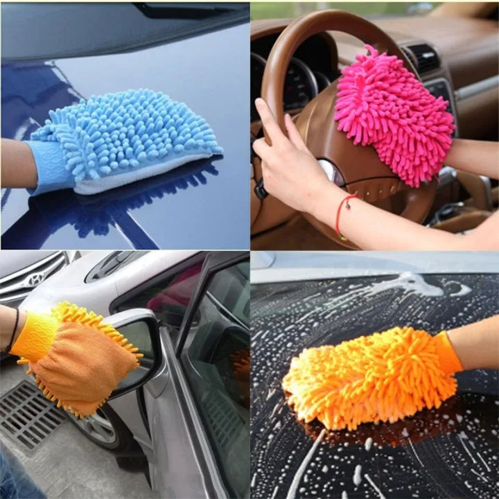 Microfiber Car Wash Glove – Soft Auto Cleaning Mitt