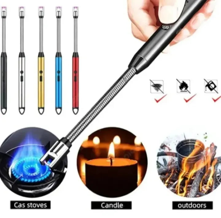 USB Electric Lighter – Flameless Windproof Arc Igniter