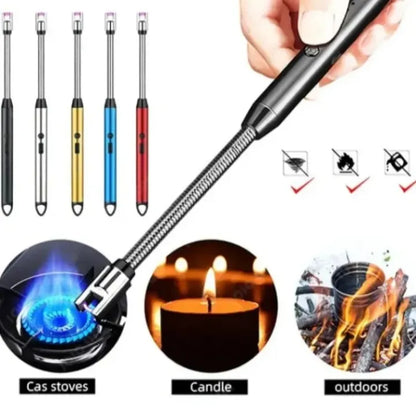 USB Electric Lighter – Flameless Windproof Arc Igniter