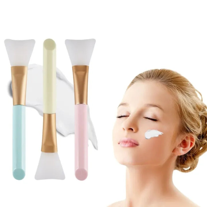 Silicone Face Mask Brush Set (2PCS) – Soft Facial Applicator
