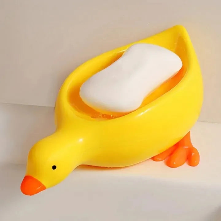 Duck-Shaped Quick Drain Soap Tray – Durable Hygiene Storage