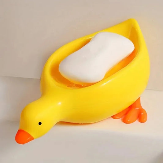 Duck-Shaped Quick Drain Soap Tray – Durable Hygiene Storage