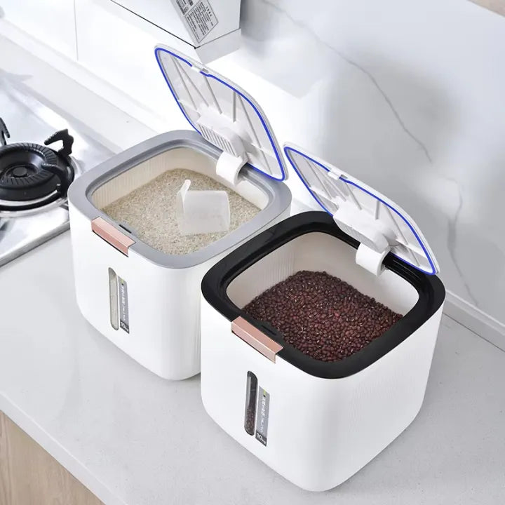10KG Nano Moisture-Proof Rice Bucket – Airtight Grain Organizer