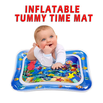 Baby Tummy Time Water Play Mat – Inflatable Sensory Activity Mat for Infants & Toddlers (3‑24 Months) Early Development Toy