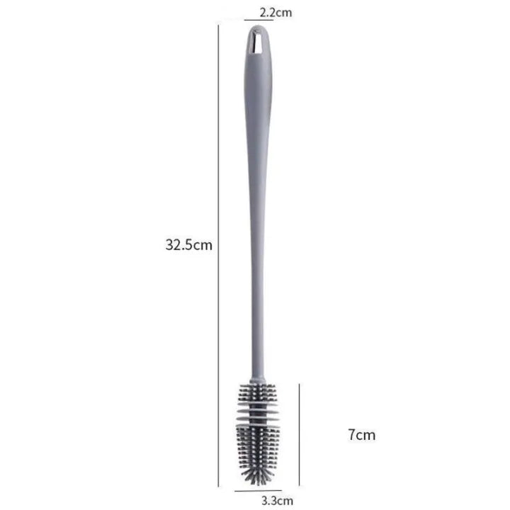 Long Handle Silicone Bottle Brush – Baby Bottle Cleaning Tool