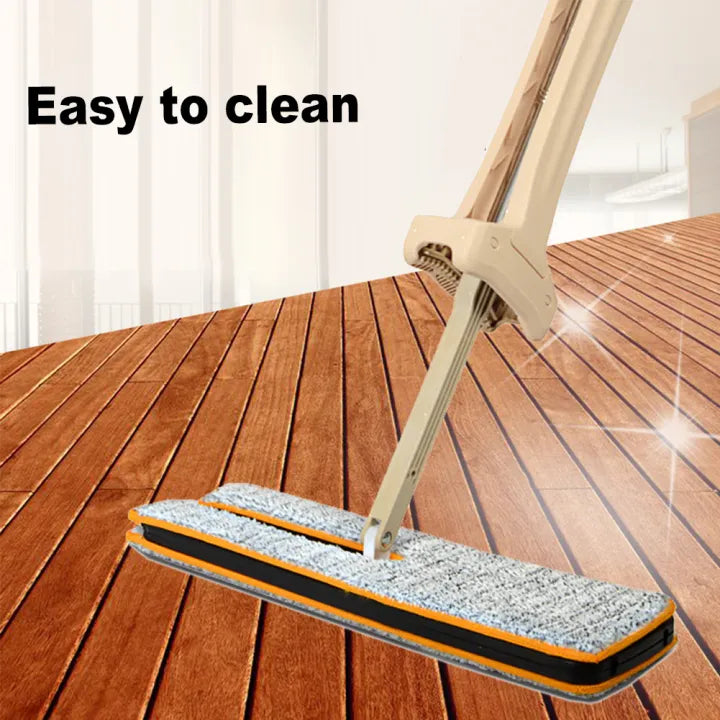 Self-Wringing Double-Sided Lazy Mop – 360° Spin & Automatic Squeeze