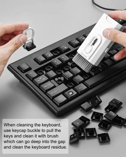 Premium 7‑in‑1 Keyboard Cleaning Tool Kit – Laptop, PC & Earbuds Cleaning Brush Set