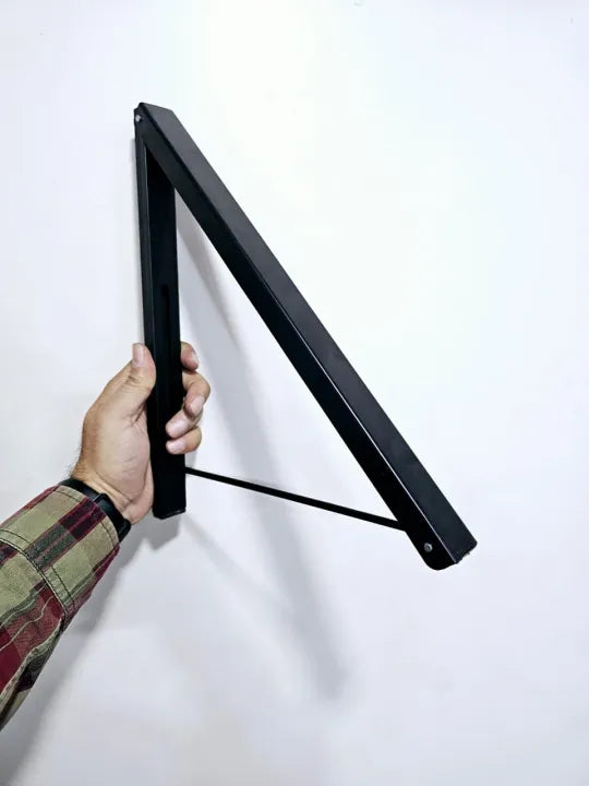 Single Foldable Wall-Mounted Clothing Rack – The Retractable Dryer Rod