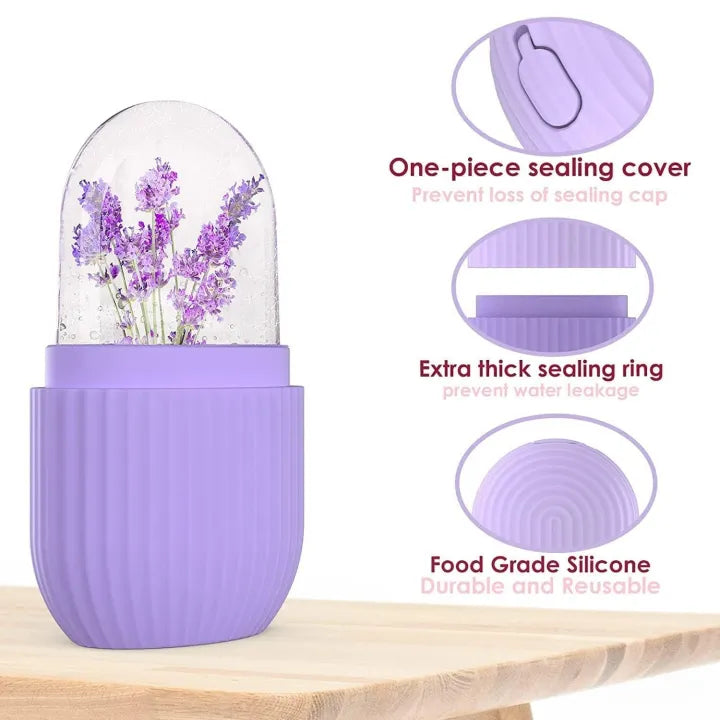 Silicone Ice Roller – Facial Massager for Glowing Skin & Eye Bags