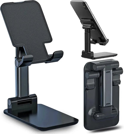 Portable Adjustable Mobile & Tablet Stand – Compact Foldable Phone Holder for Desk, Study, Office & Online Meetings
