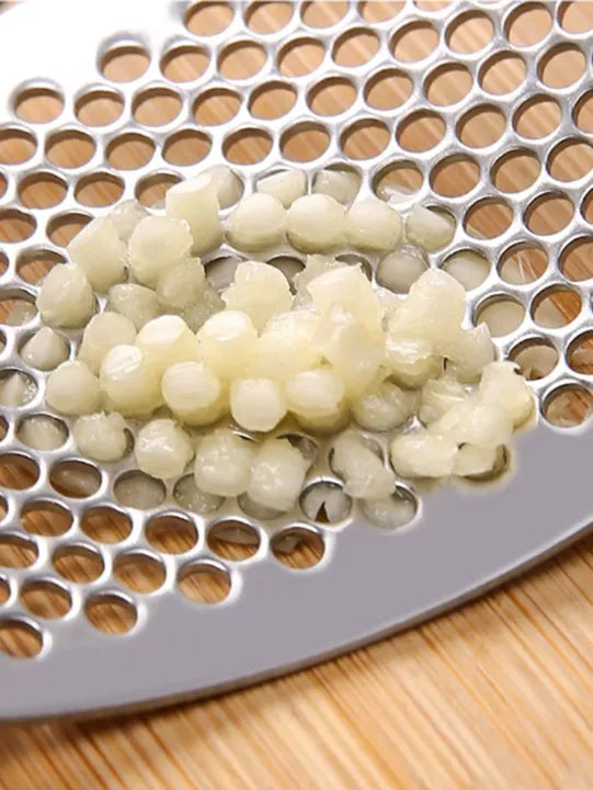 Stainless Steel Garlic Press – Ginger & Garlic Crusher Tool
