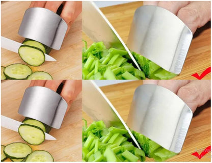 Stainless Steel Finger Protector – Kitchen Cutting Safety Tool